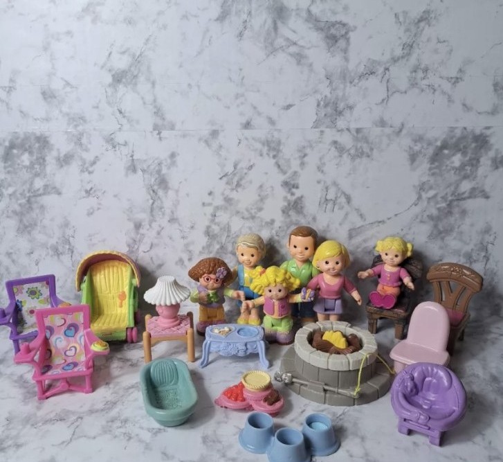 Fisher-Price Loving Family Dollhouse Living Room Furniture Mixed Lot Mom Dad