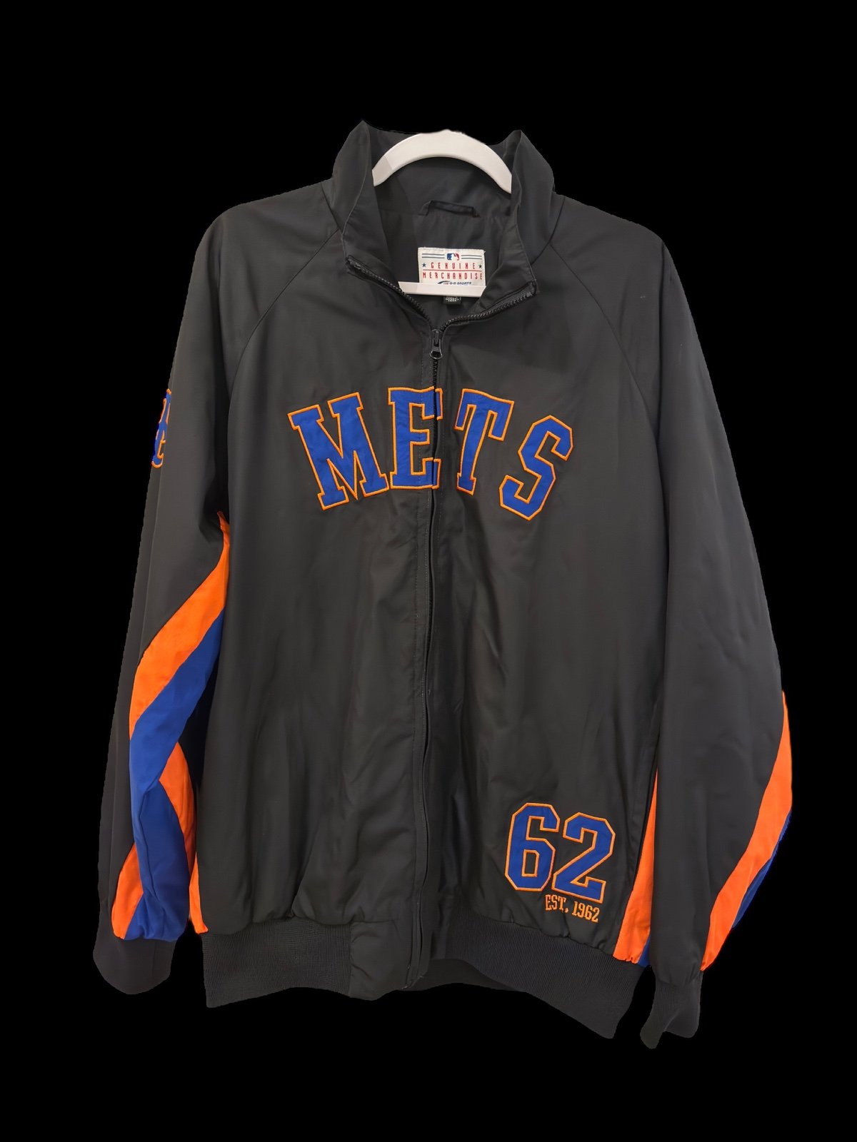 Vintage New York Mets Inaugural 1962 Jacket XL Carl Banks G-III Sports MLB