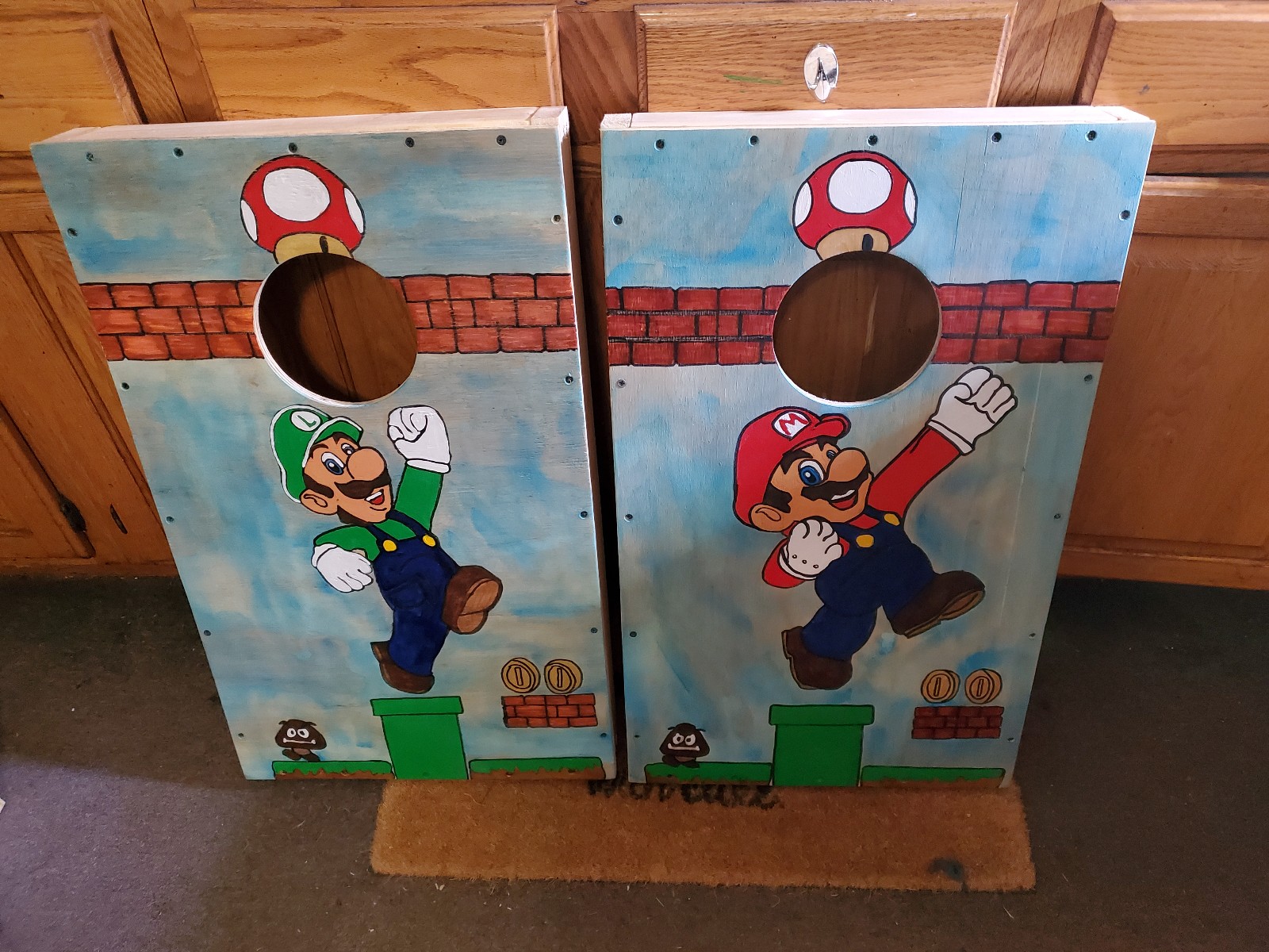 Mario cornhole