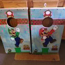 Mario cornhole