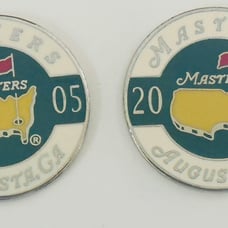 Set of 2 Masters Golf Ball Marker Augusta Georgia PGA 2005
