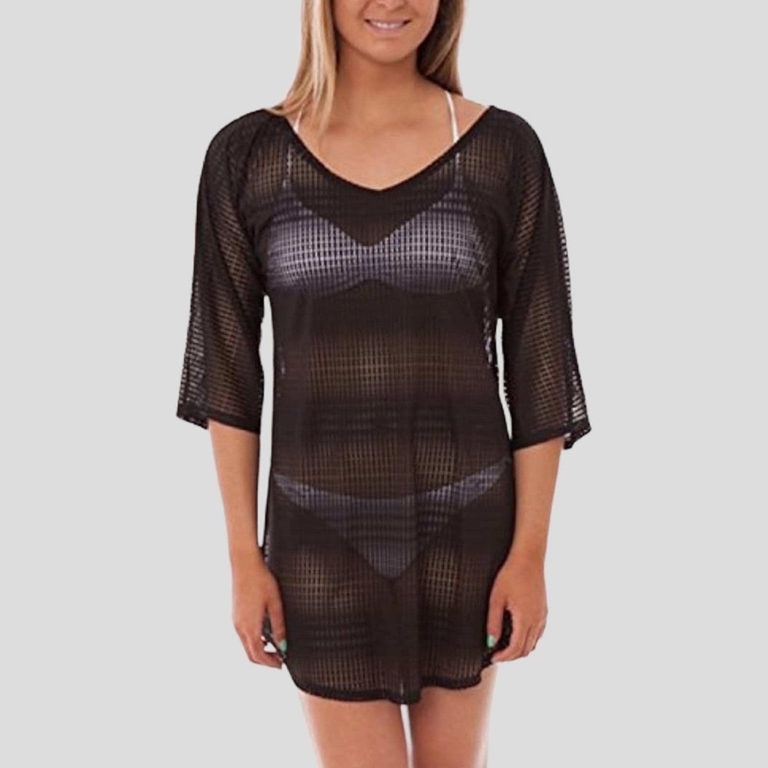 O'Neill Swimsuit Cover Up Mesh Black Women's Size XS /S