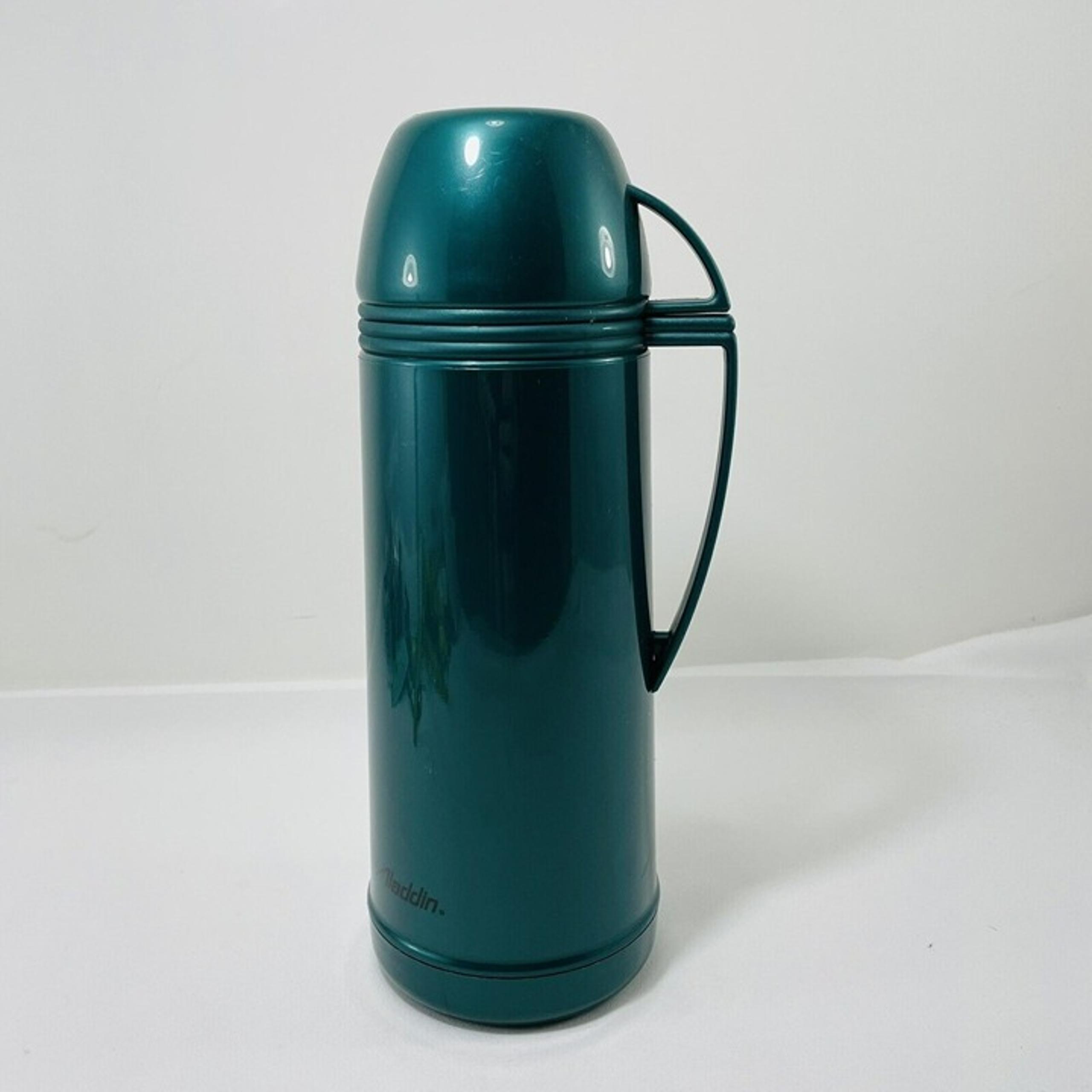 Aladdin Vacuum Flask Thermos 0.5L Cup Lid Handle Green Stopper Hot Cold Brazil