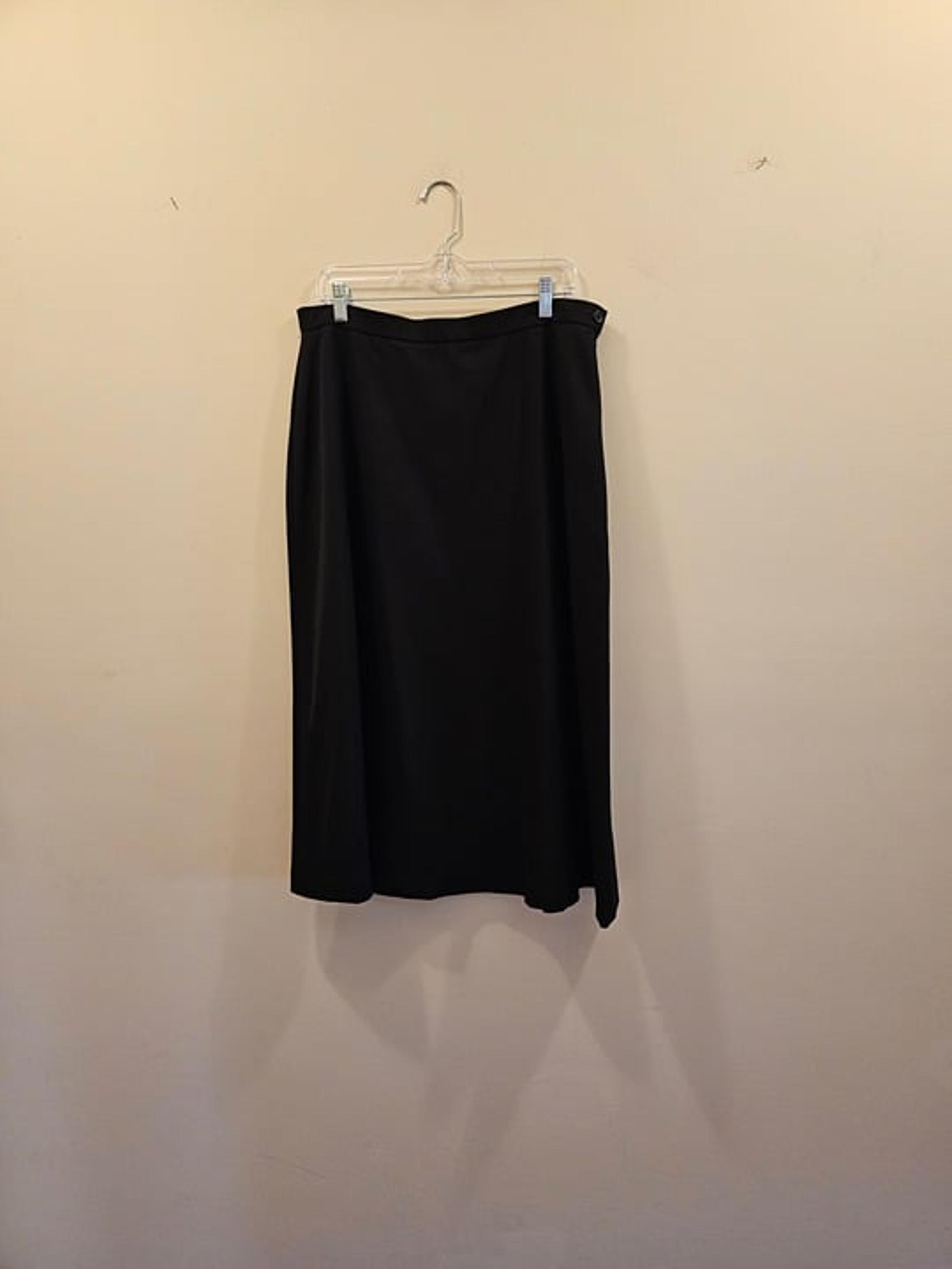 Women's Lauren Ralph Lauren Black A-Line Full Lined Skirt Black Size 16