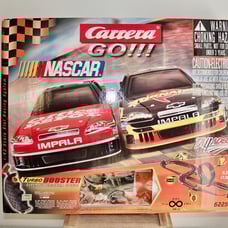 Carrera GO!!! NASCAR power slot car set - open box.