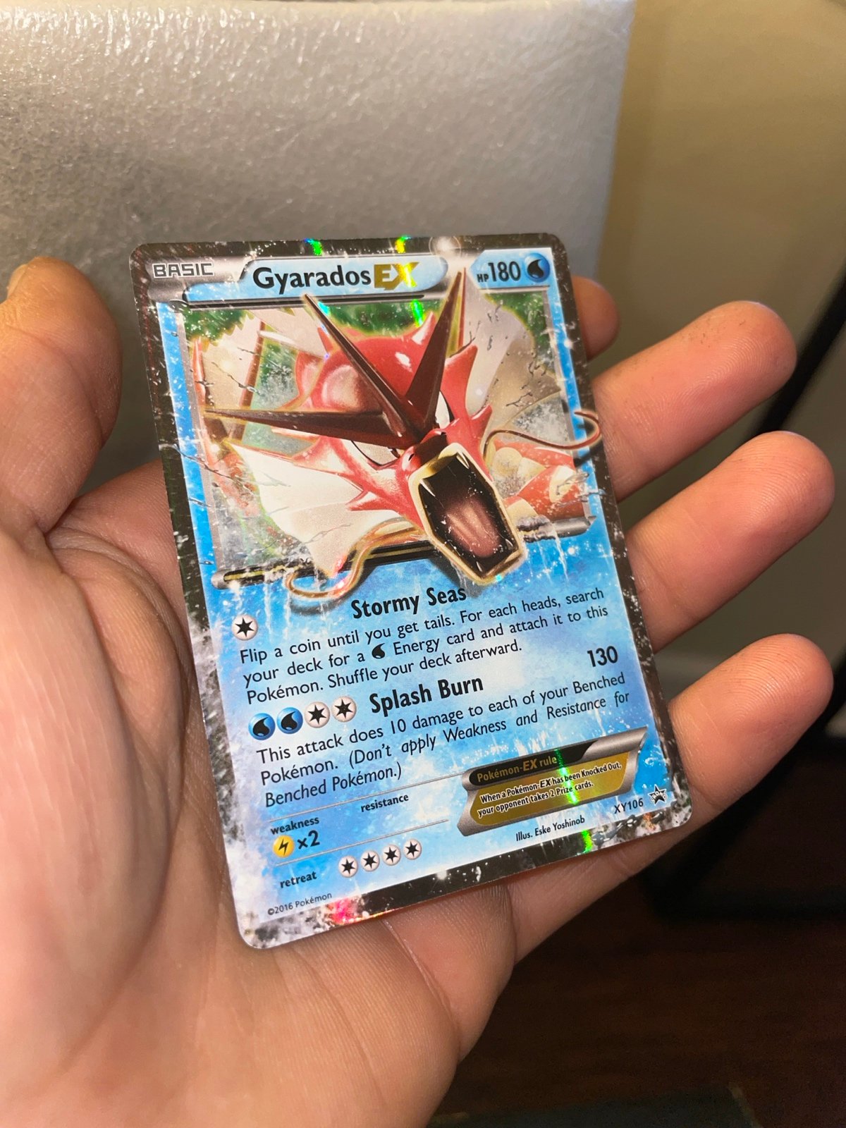 Pokémon TCG Gyarados EX 2016 XY Black Star Promos XY106 Holo Promo Card