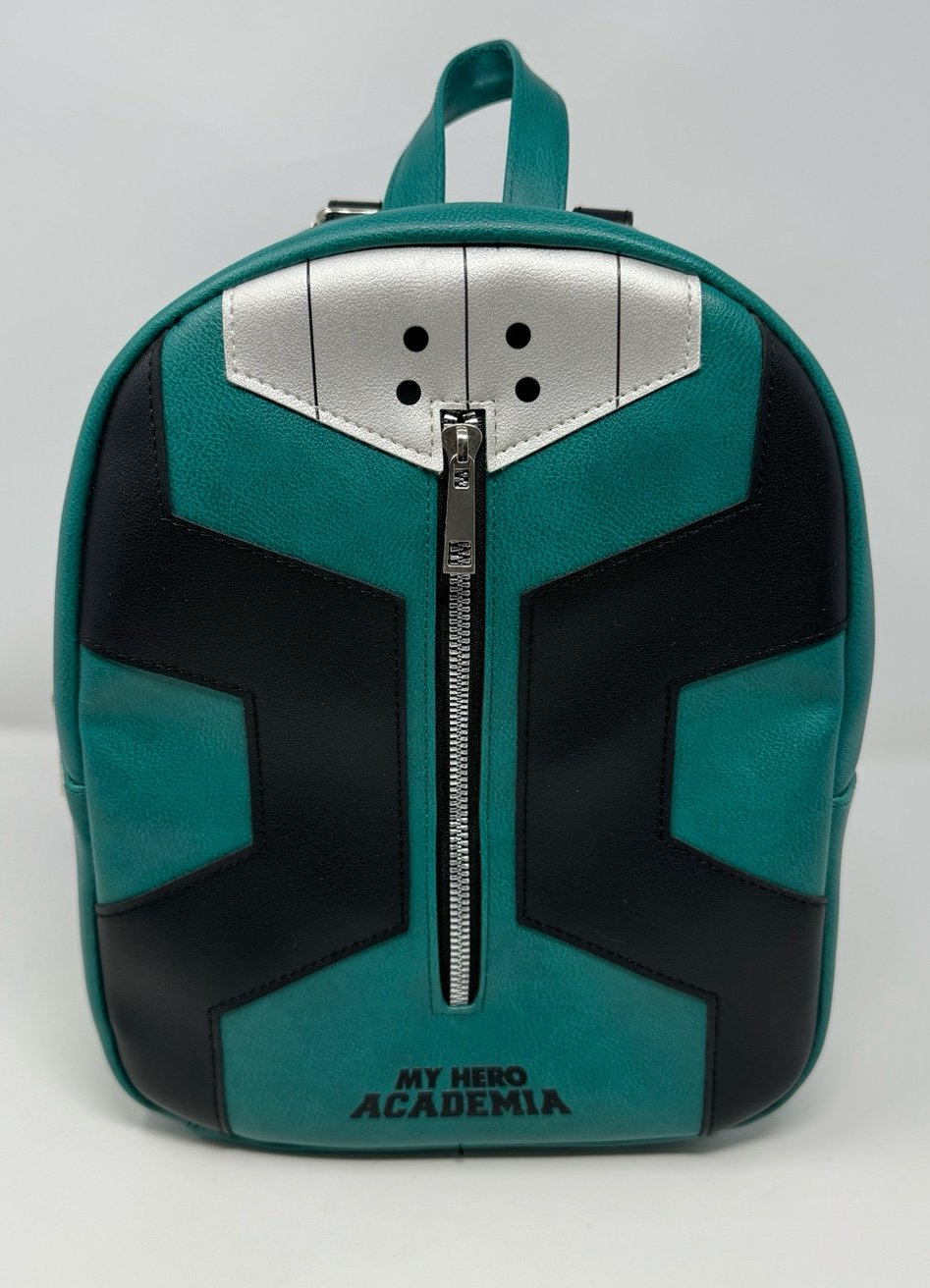 Bioworld My Hero Academia Deku Cosplay Mini Backpack UA Anime Green Bag Purse