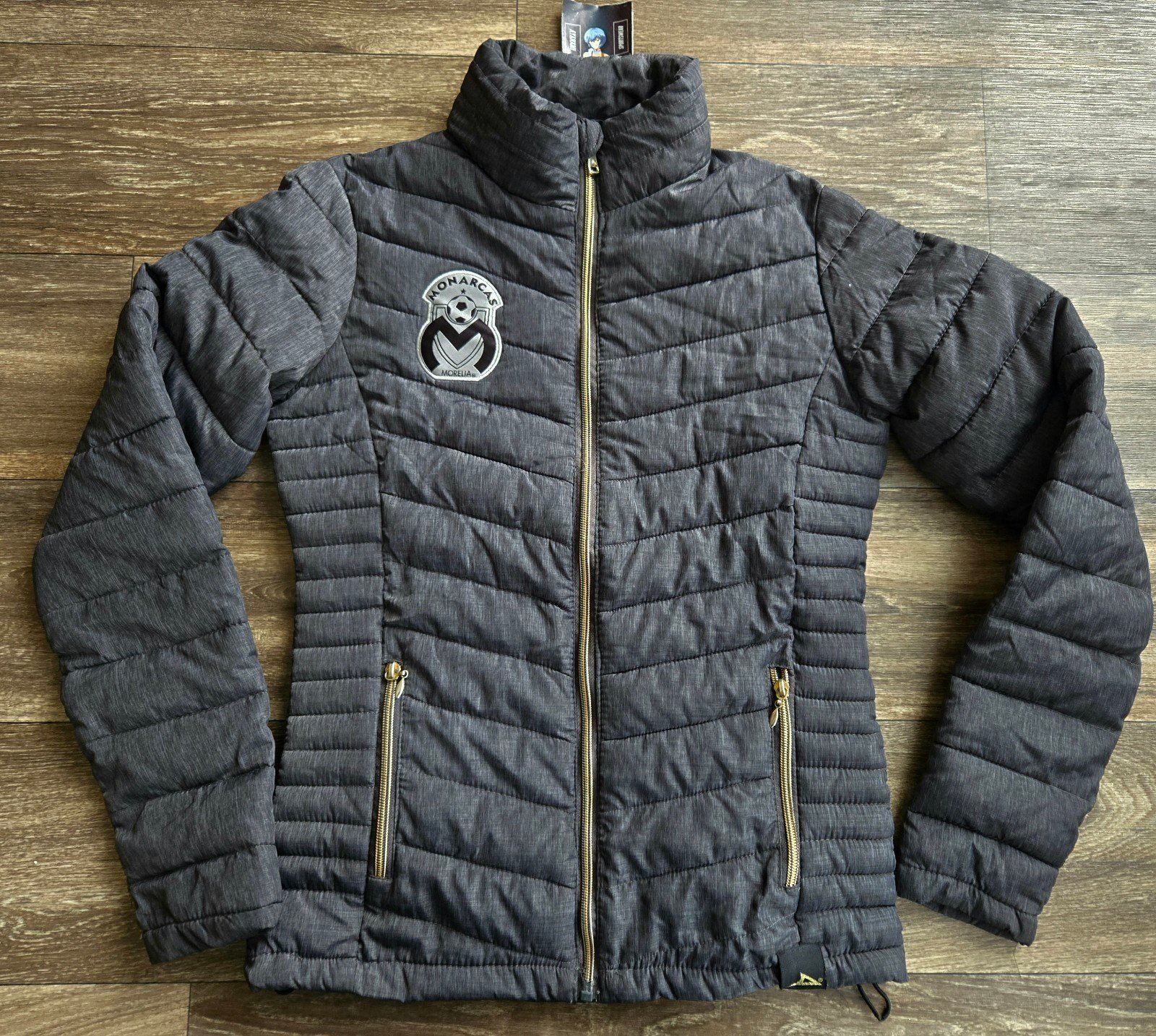 Pirma Monarcas Morelia Futbol Soccer Puffer Jacket Women's Size Small