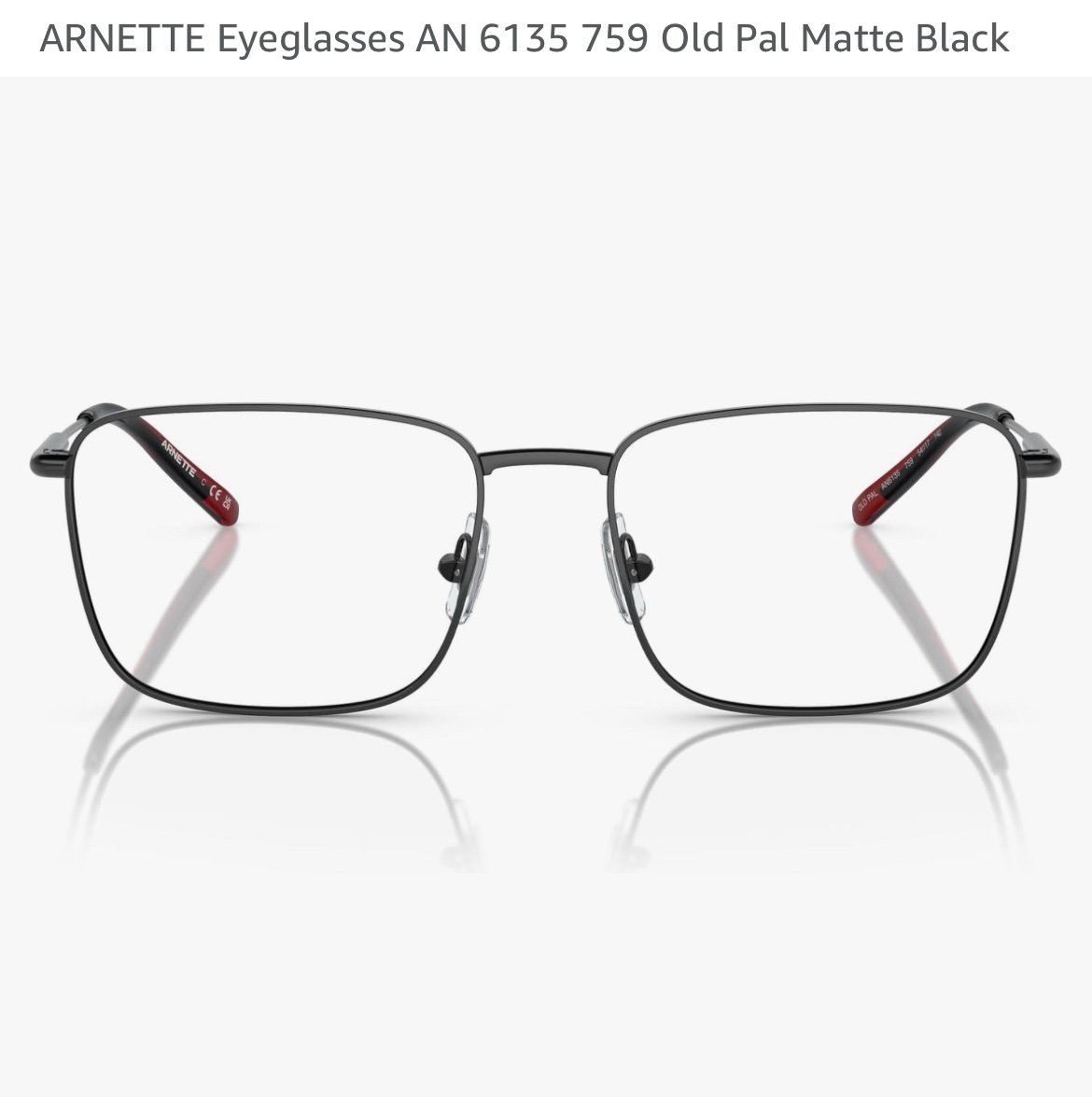 ARNETTE Eyeglasses AN 6135 759 Old Pal Matte Black