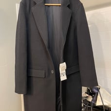Black Wool blend coat