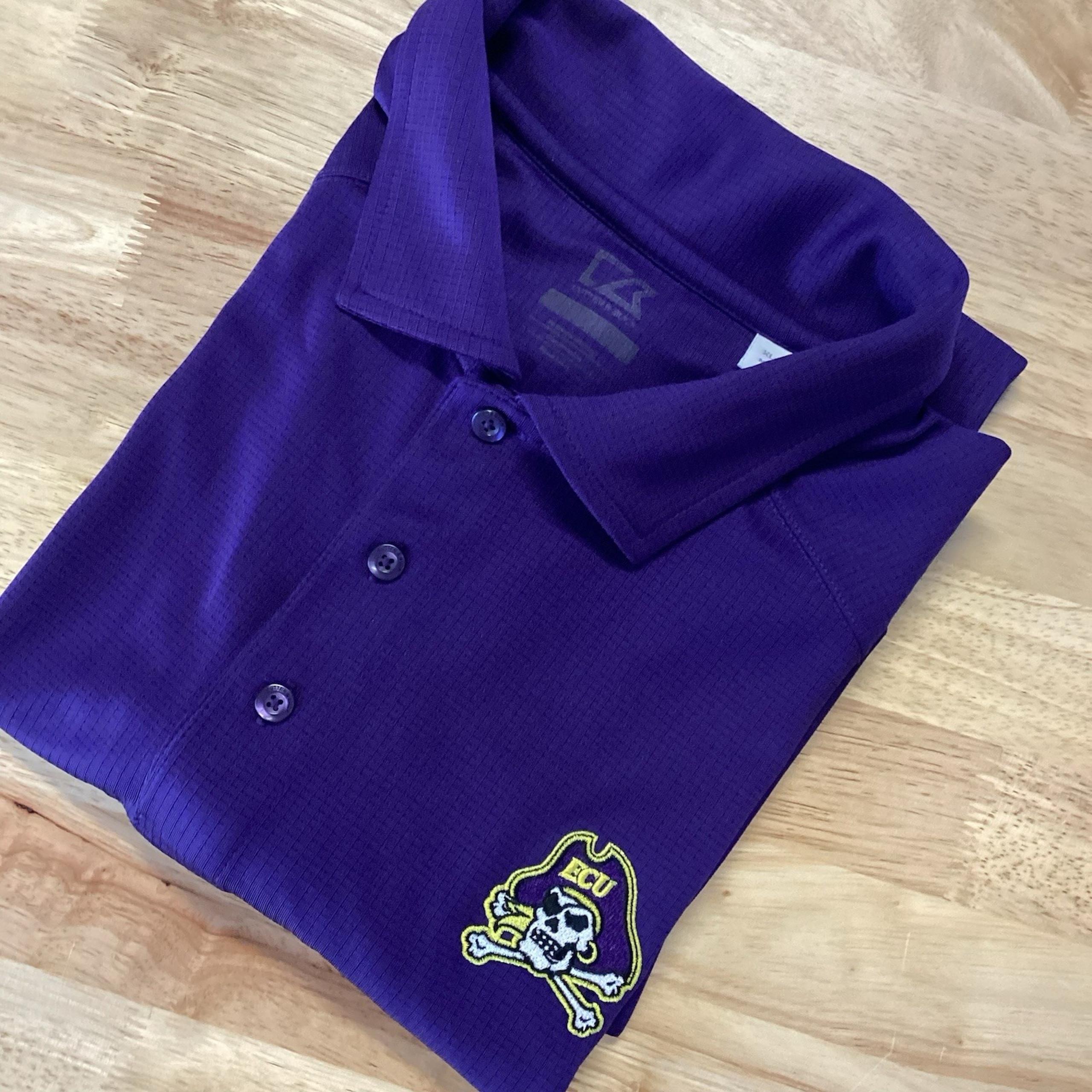 Mens Cutter & Buck East Carolina University Pirates Performance Polo Purple XL