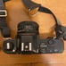 Canon t50 35mm film camera with two attachable lenses with bag