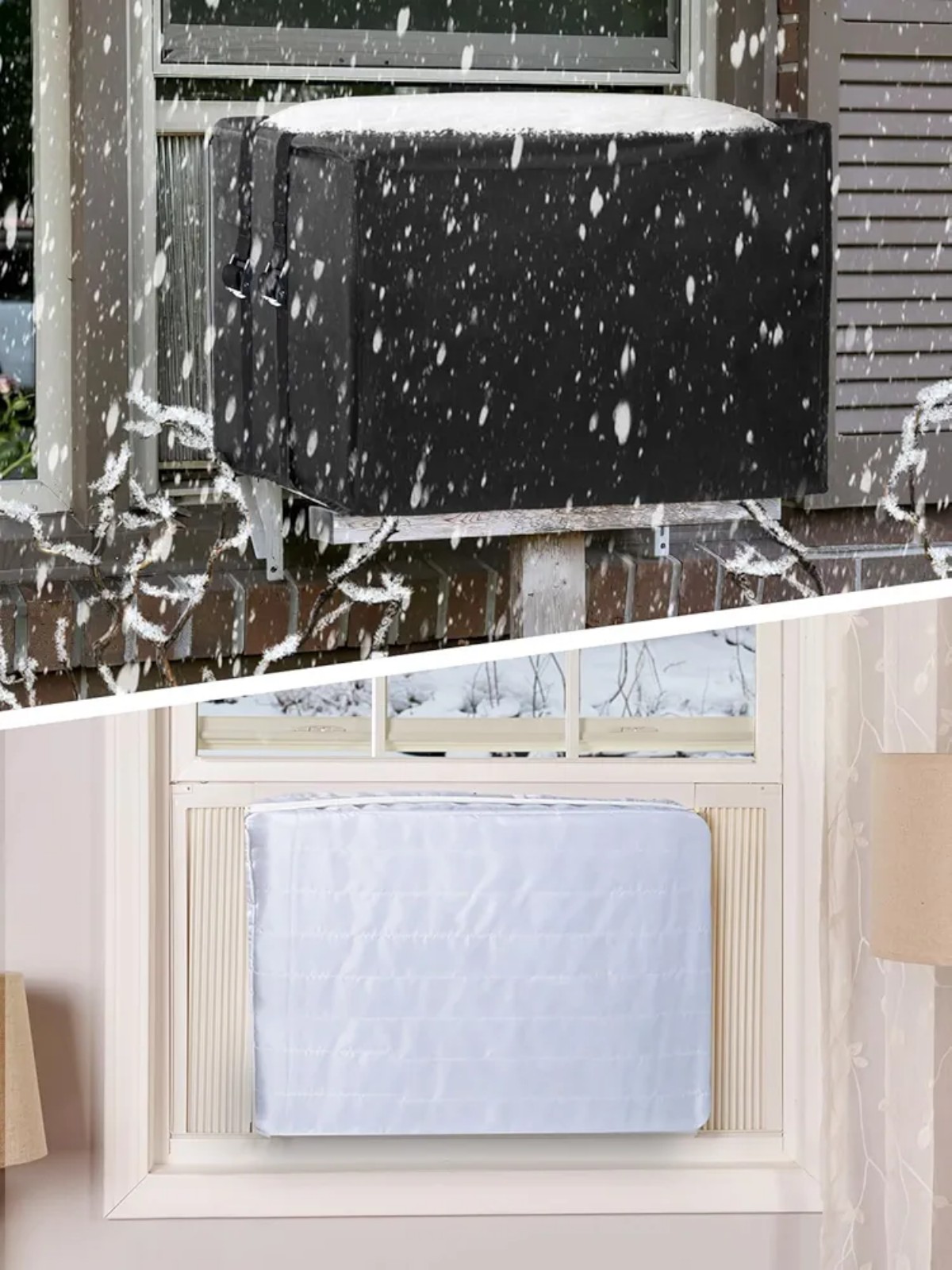 Window Insulation AC Unit Cover, Outdoor Waterproof Dust-Proof Protection Air Co