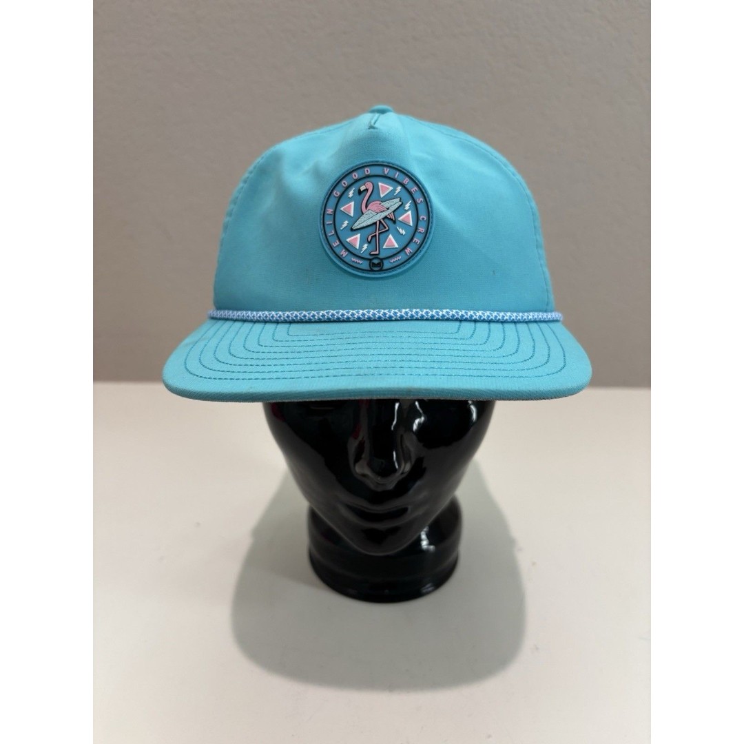 Melin Coronado Splash Hydro Neon Collection Blue Snapback Hat Good Vibes 58 cm