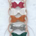 Fall faux leather nylon headband bows