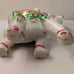 Beautiful Indian White Marble Stone Elephant Sculpture Decorated (6.5 x6 x3.5 )