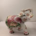 Beautiful Indian White Marble Stone Elephant Sculpture Decorated (6.5 x6 x3.5 )