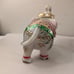 Beautiful Indian White Marble Stone Elephant Sculpture Decorated (6.5 x6 x3.5 )