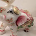 Beautiful Indian White Marble Stone Elephant Sculpture Decorated (6.5 x6 x3.5 )