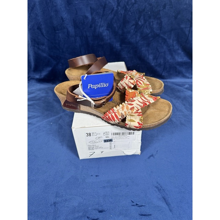 Birkenstock Papillio Lola Frils Flower Frill Brown EU 38 Women's 7 0236