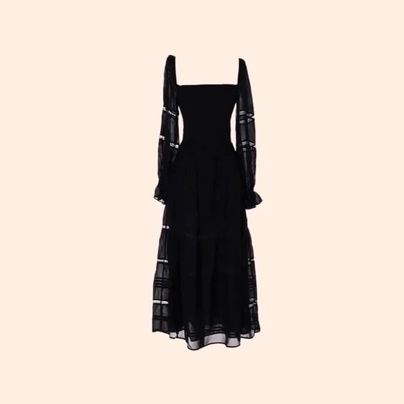 Reformation Jessy Dress (Black)