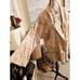 Vtg Setiage Peach Floral, Grannycore Cotton Blend Brocade Boho Blazer.