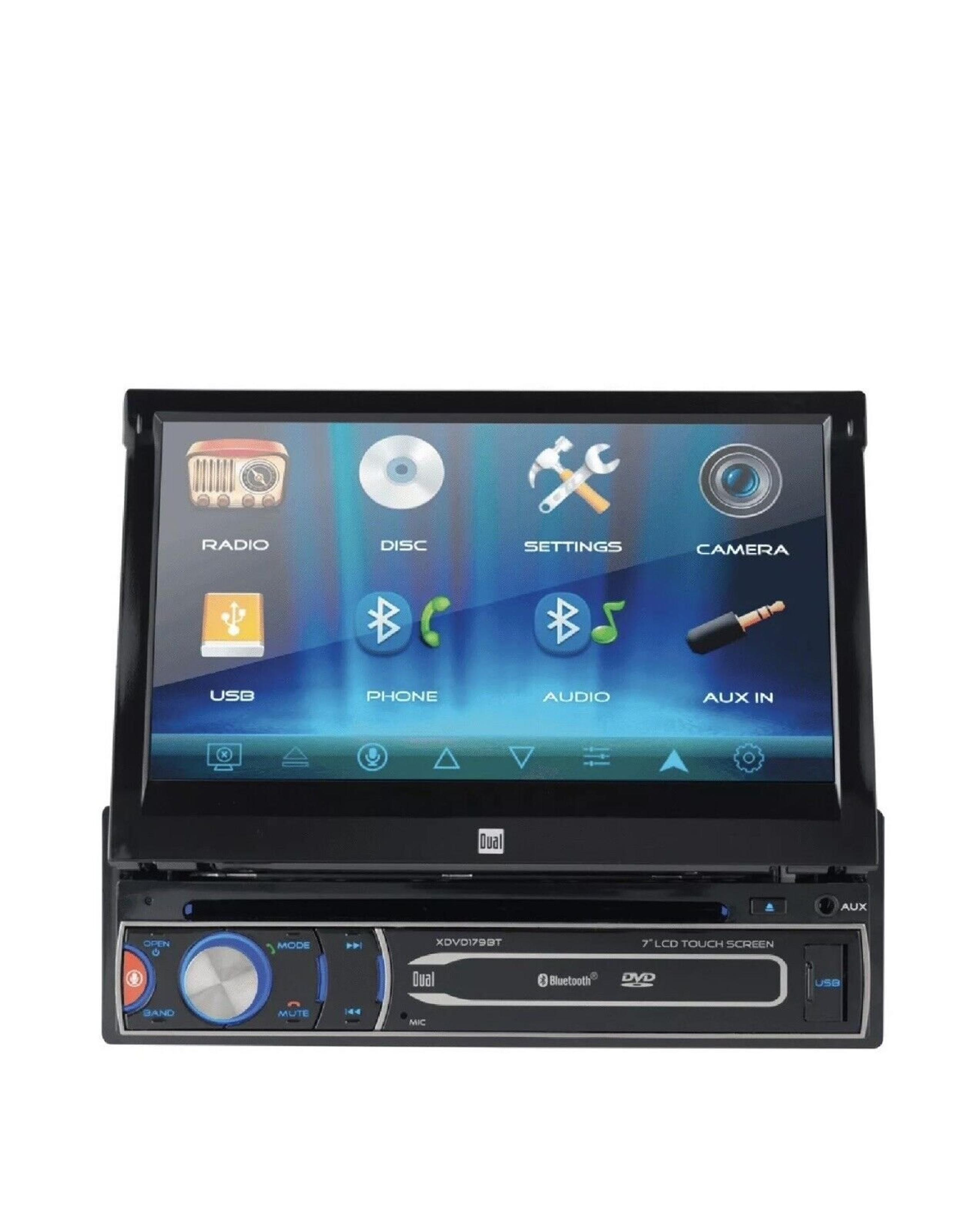 Dual Electronics CD/DVD 7-inch Touch Screen Bluetooth Car Stereo Receiver NEW