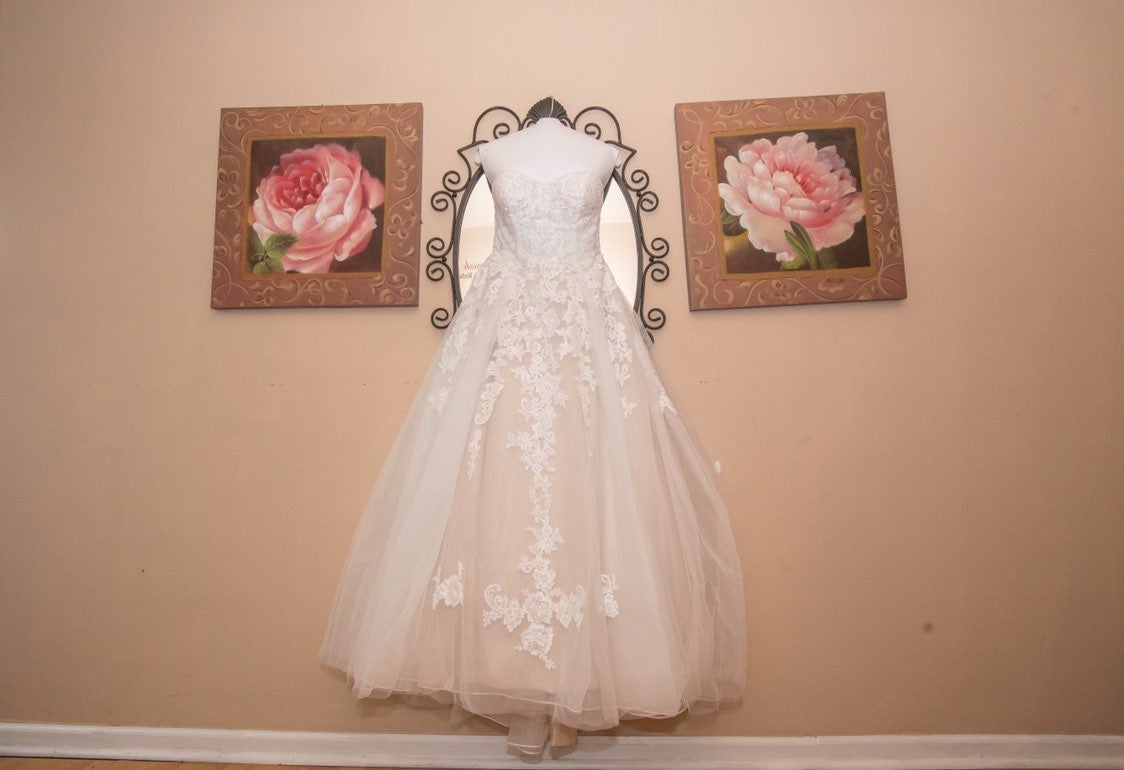 wedding dress & Veil