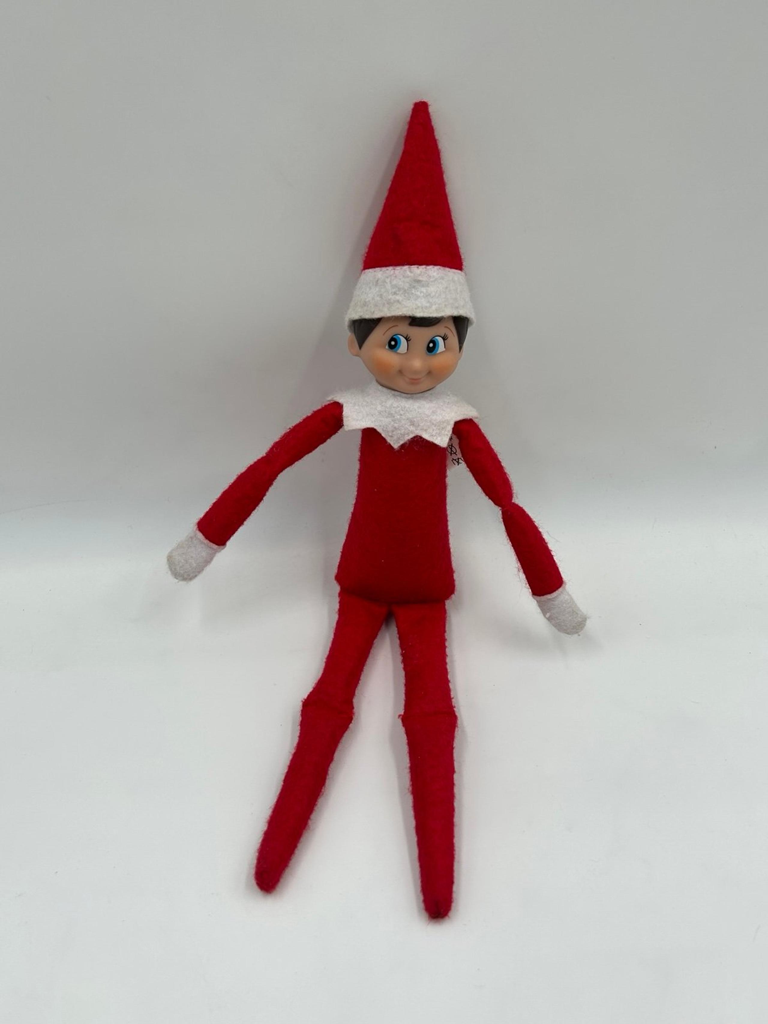 2005 Elf on the Shelf 12" Christmas Boy Doll Brown Hair Knee Hugger CCA & B