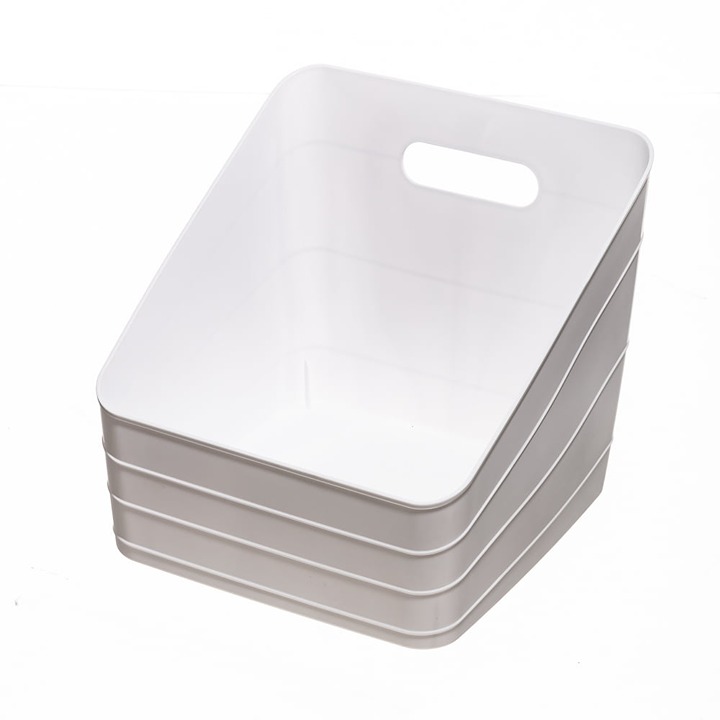 Closet Bin, White, 4 pack-SAJDKL47