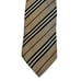 Burberry London Men's Beige Regimental Stripe 100% Silk Tie Italy 59 Classic