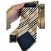 Burberry London Men's Beige Regimental Stripe 100% Silk Tie Italy 59 Classic