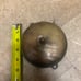 Antique brass fire, alarm bell
