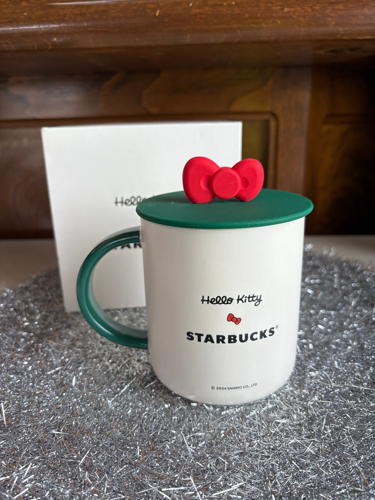 New Taiwan Starbucks 2025 HELLOKITTY Shaped 16oz Ceramic Mug