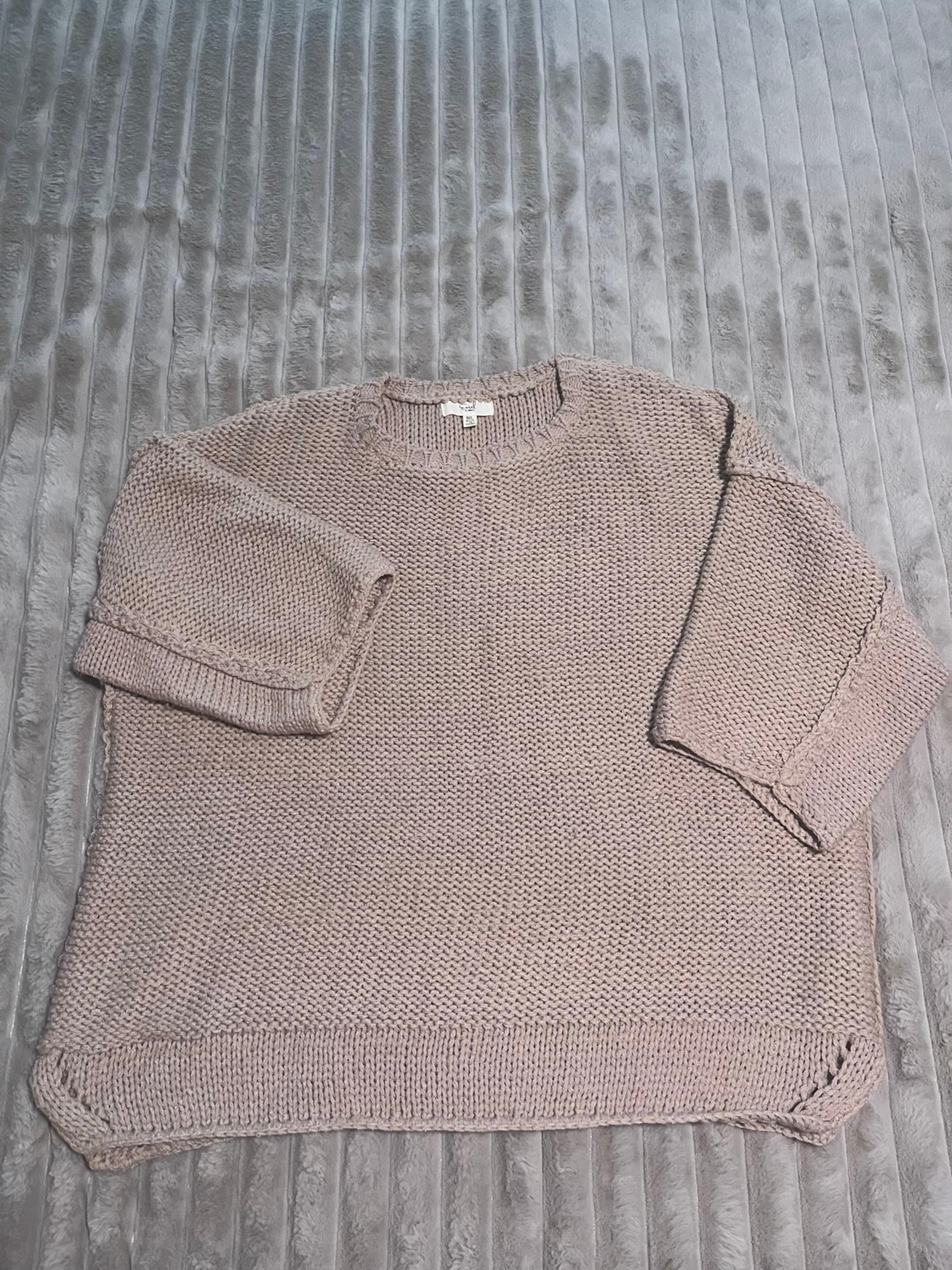 3/4 Sleeve Oversized Sweater