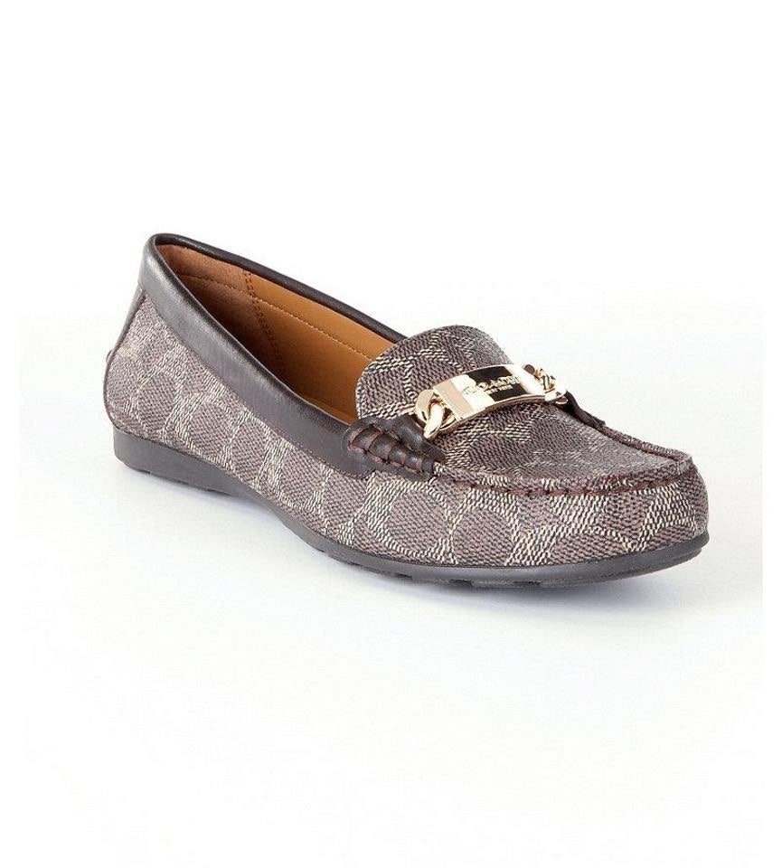 Coach Signature Canvas Loafers