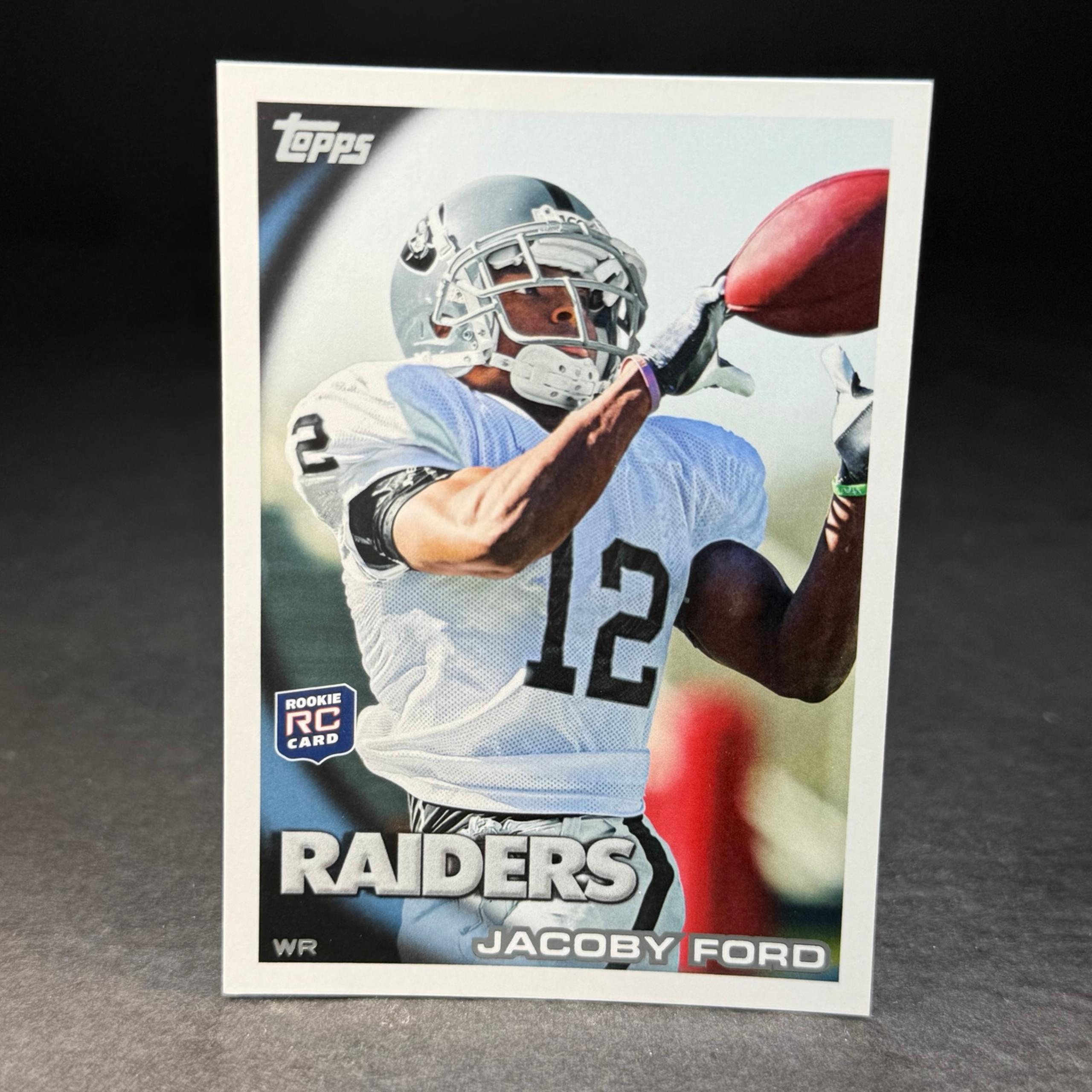 Jacoby Ford RC • 2010 Topps #271 Rookie Oakland Raiders NFL Football Card