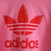 ADIDAS ORIGINALS Hoodie Sweatshirt Cropped Velvet Trefoil Logo Size Large Pink