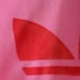 ADIDAS ORIGINALS Hoodie Sweatshirt Cropped Velvet Trefoil Logo Size Large Pink