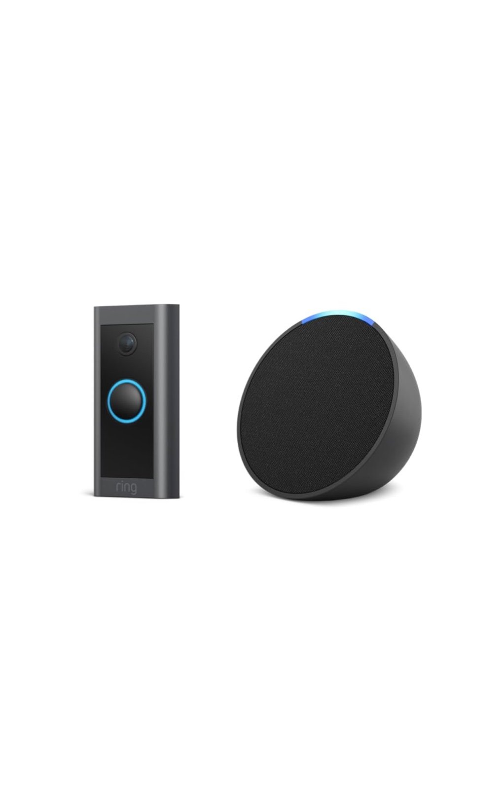 Ring Video Doorbell Wired bundle with Echo Pop