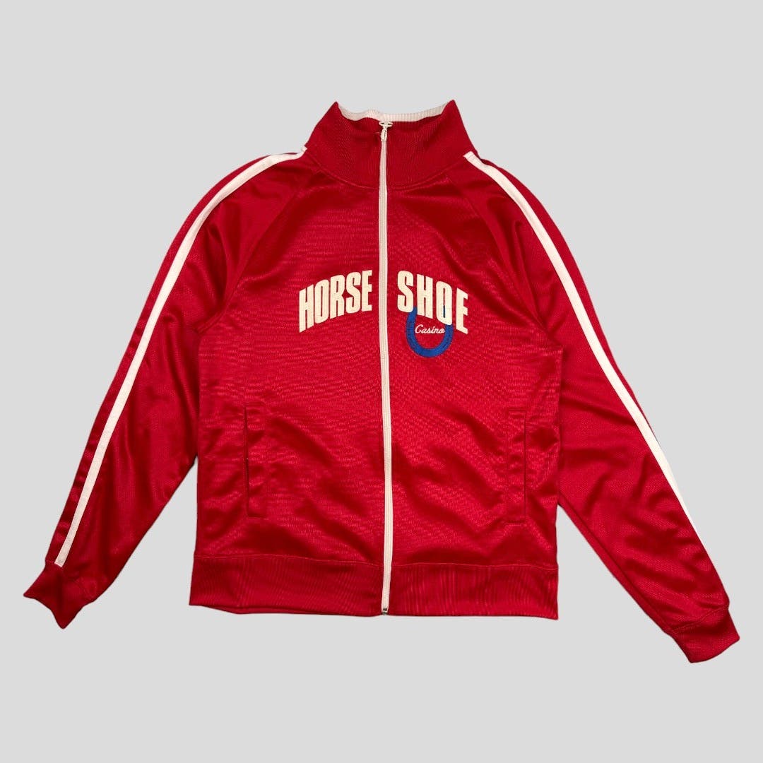 Vintage Red Champion Horse Shoe Full Zip Jacket Size L
