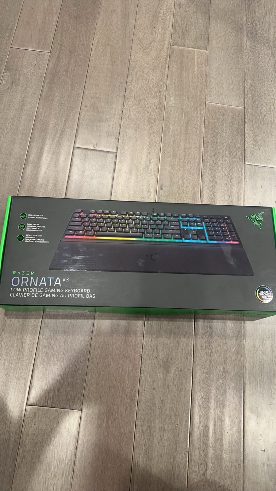 Razer Ornata V3 Ergonomic Gaming Keyboard, Blac