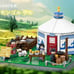 LEGO Compatible Mongolian Ger 778 Piece (No Box)