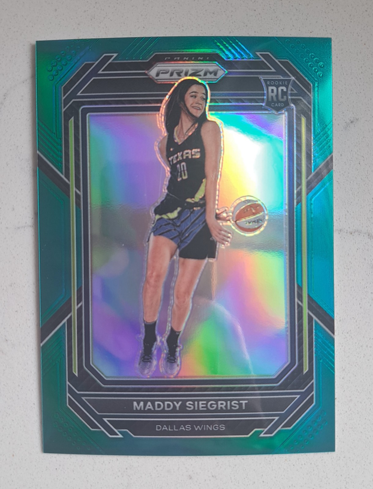 2023 Panini WNBA Prizm MADDY SIEGRIST Teal Prizms /49 SP Rookie Card #135 RC SSP