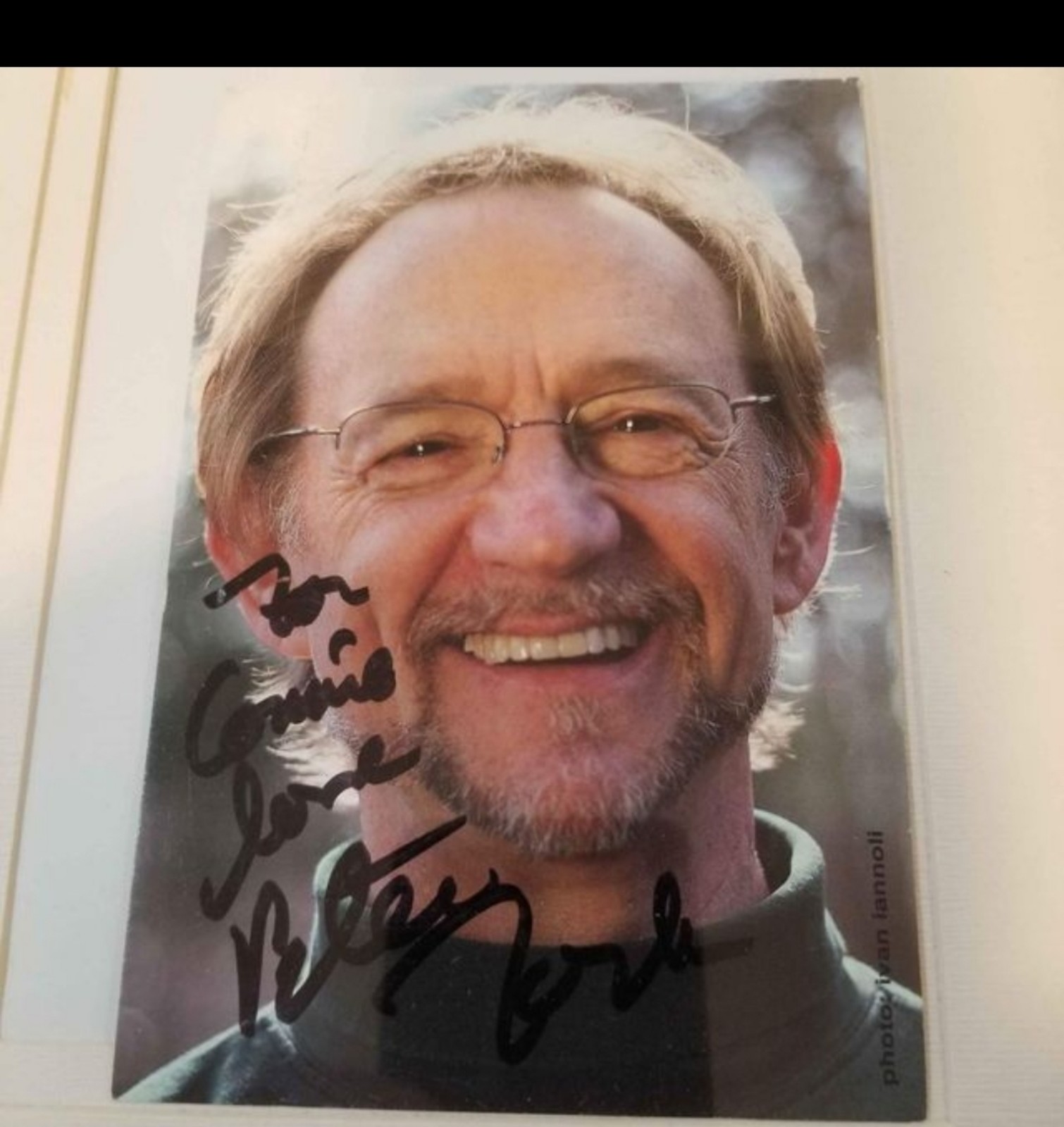 4X6 autographed hand signed by Peter Tork of the Monkees COA