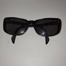 Sunspree Vintage 70s Black Plastic Frames Sunglasses Eyewear 1107