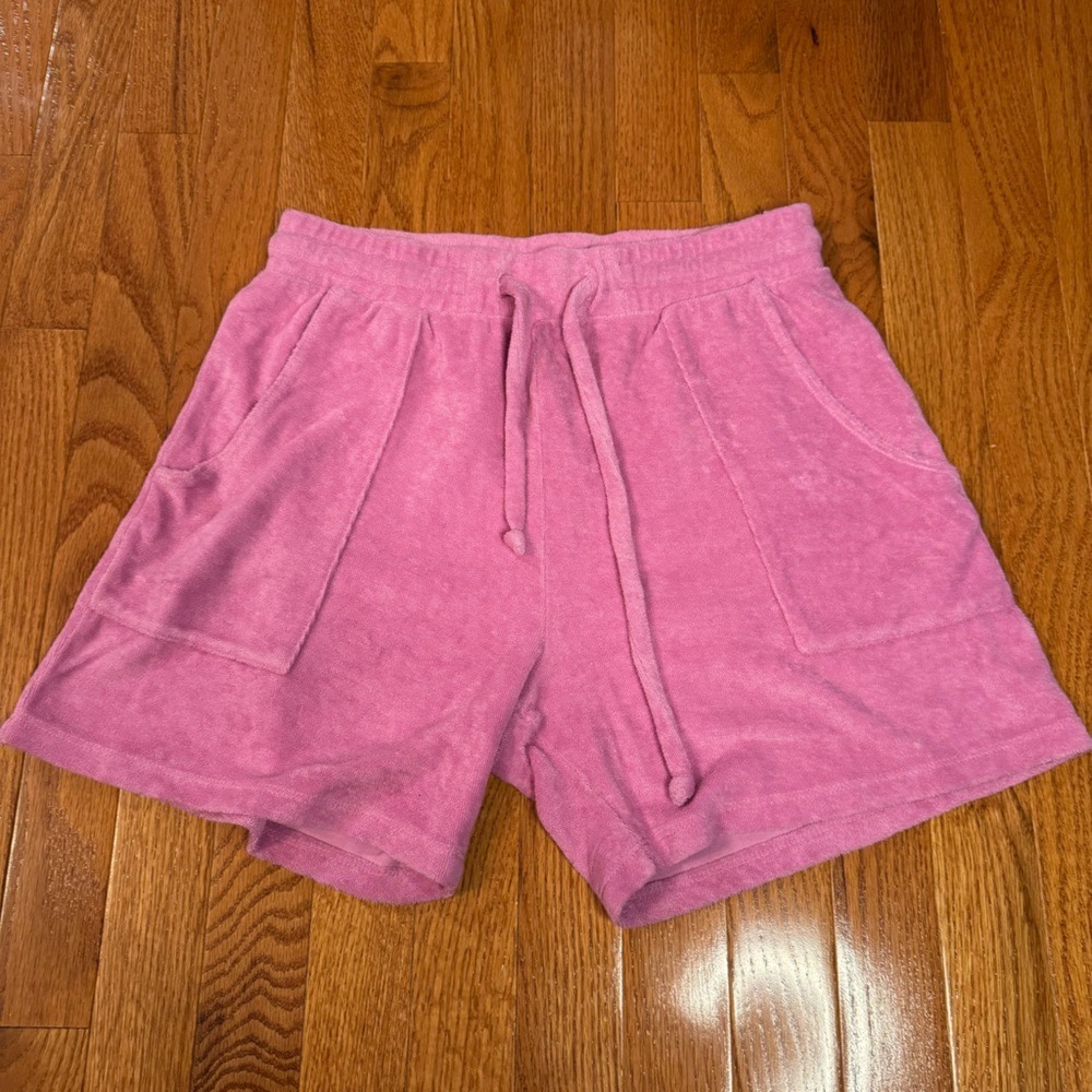 Years Of Ours womens pink terrycloth short size small