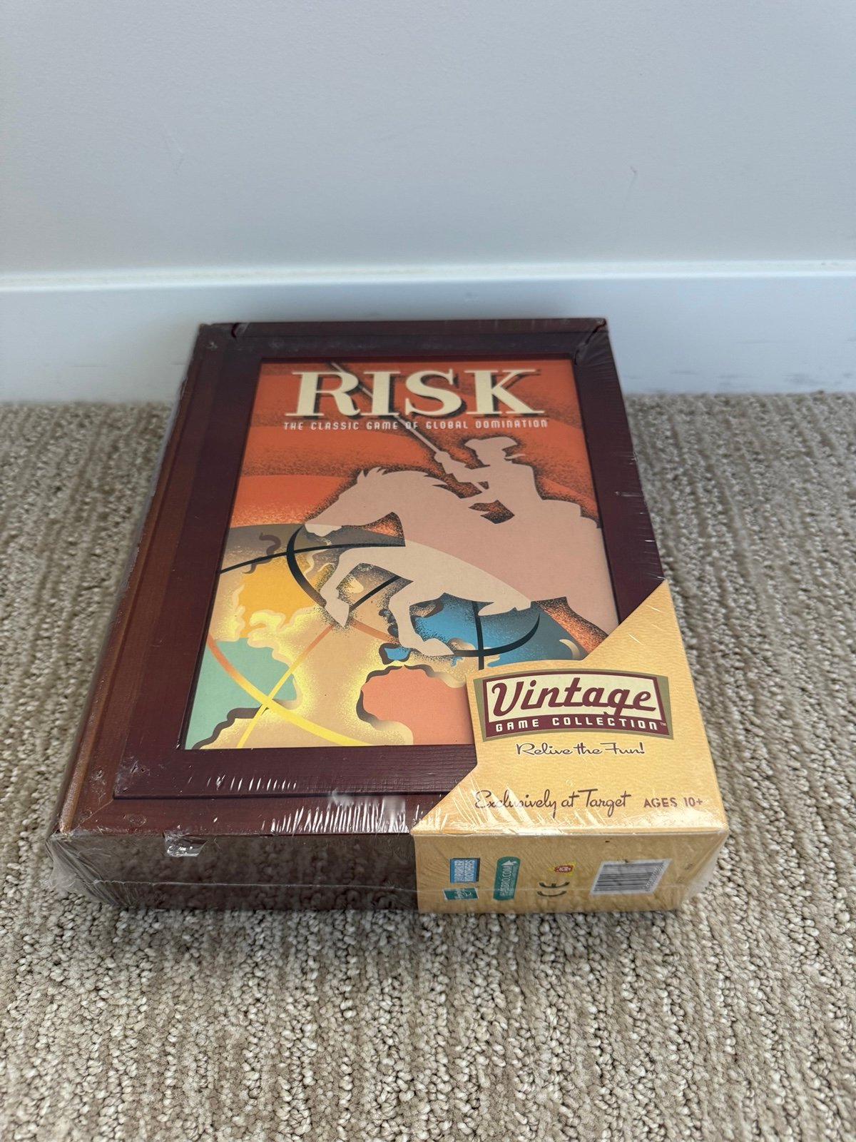 RISK Vintage Game Collection Wooden Bookshelf Box Set NEW Factory Sealed 2005