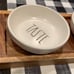 Rae Dunn Taste, Eat, Dip Ceramic Wood Serving Bowls Dish Tray Set