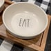 Rae Dunn Taste, Eat, Dip Ceramic Wood Serving Bowls Dish Tray Set